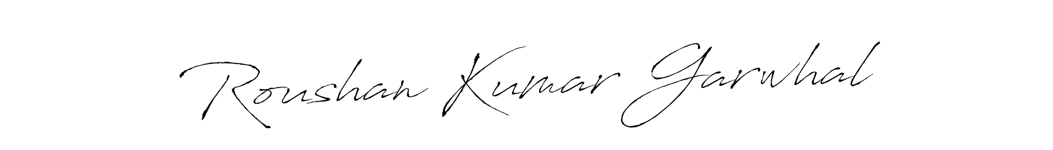 Make a short Roushan Kumar Garwhal signature style. Manage your documents anywhere anytime using Antro_Vectra. Create and add eSignatures, submit forms, share and send files easily. Roushan Kumar Garwhal signature style 6 images and pictures png