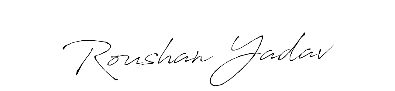 You should practise on your own different ways (Antro_Vectra) to write your name (Roushan Yadav) in signature. don't let someone else do it for you. Roushan Yadav signature style 6 images and pictures png