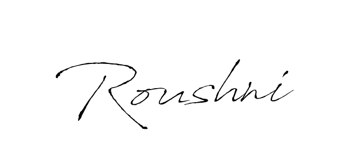 if you are searching for the best signature style for your name Roushni. so please give up your signature search. here we have designed multiple signature styles  using Antro_Vectra. Roushni signature style 6 images and pictures png