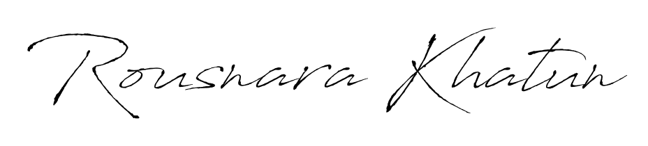 Master the art of signing with Rousnara Khatun written in fluent Antro_Vectra script. A great template to practice and refine your handwriting. Rousnara Khatun signature style 6 images and pictures png