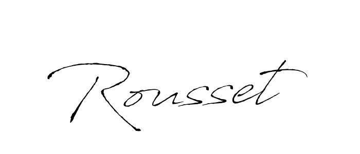Design your own signature with our free online signature maker. With this signature software, you can create a handwritten (Antro_Vectra) signature for name Rousset. Rousset signature style 6 images and pictures png
