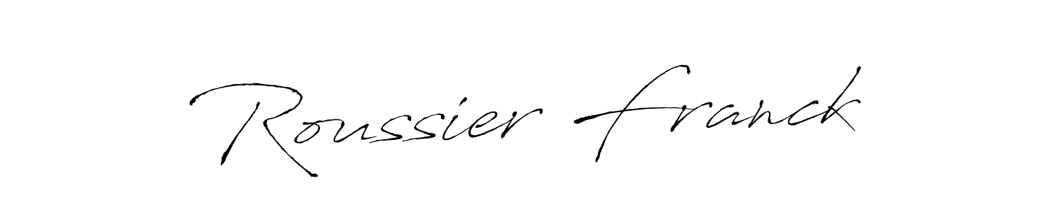 Also we have Roussier Franck name is the best signature style. Create professional handwritten signature collection using Antro_Vectra autograph style. Roussier Franck signature style 6 images and pictures png