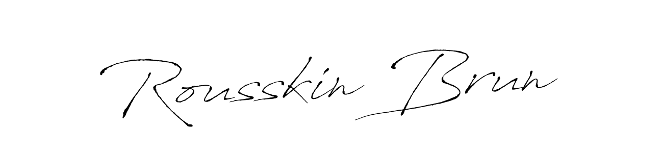 Check out images of Autograph of Rousskin Brun name. Actor Rousskin Brun Signature Style. Antro_Vectra is a professional sign style online. Rousskin Brun signature style 6 images and pictures png