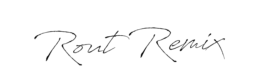 How to Draw Rout Remix signature style? Antro_Vectra is a latest design signature styles for name Rout Remix. Rout Remix signature style 6 images and pictures png