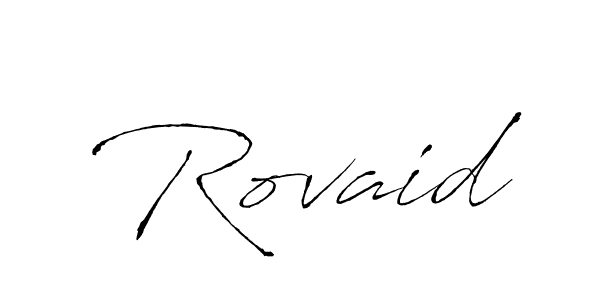 Antro_Vectra is a professional signature style that is perfect for those who want to add a touch of class to their signature. It is also a great choice for those who want to make their signature more unique. Get Rovaid name to fancy signature for free. Rovaid signature style 6 images and pictures png
