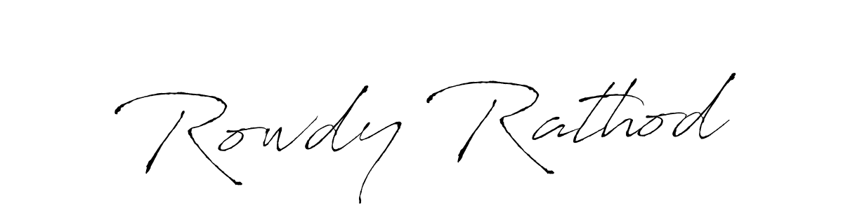Use a signature maker to create a handwritten signature online. With this signature software, you can design (Antro_Vectra) your own signature for name Rowdy Rathod. Rowdy Rathod signature style 6 images and pictures png