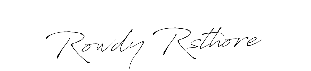 How to make Rowdy Rsthore signature? Antro_Vectra is a professional autograph style. Create handwritten signature for Rowdy Rsthore name. Rowdy Rsthore signature style 6 images and pictures png