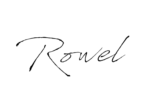 How to make Rowel signature? Antro_Vectra is a professional autograph style. Create handwritten signature for Rowel name. Rowel signature style 6 images and pictures png