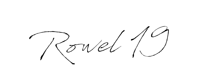 It looks lik you need a new signature style for name Rowel 19. Design unique handwritten (Antro_Vectra) signature with our free signature maker in just a few clicks. Rowel 19 signature style 6 images and pictures png