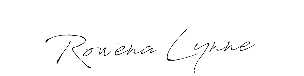 Make a beautiful signature design for name Rowena Lynne. With this signature (Antro_Vectra) style, you can create a handwritten signature for free. Rowena Lynne signature style 6 images and pictures png