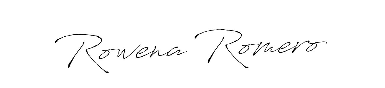 Make a beautiful signature design for name Rowena Romero. Use this online signature maker to create a handwritten signature for free. Rowena Romero signature style 6 images and pictures png