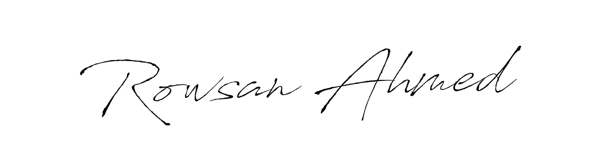 How to make Rowsan Ahmed signature? Antro_Vectra is a professional autograph style. Create handwritten signature for Rowsan Ahmed name. Rowsan Ahmed signature style 6 images and pictures png