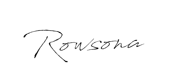 Rowsona stylish signature style. Best Handwritten Sign (Antro_Vectra) for my name. Handwritten Signature Collection Ideas for my name Rowsona. Rowsona signature style 6 images and pictures png