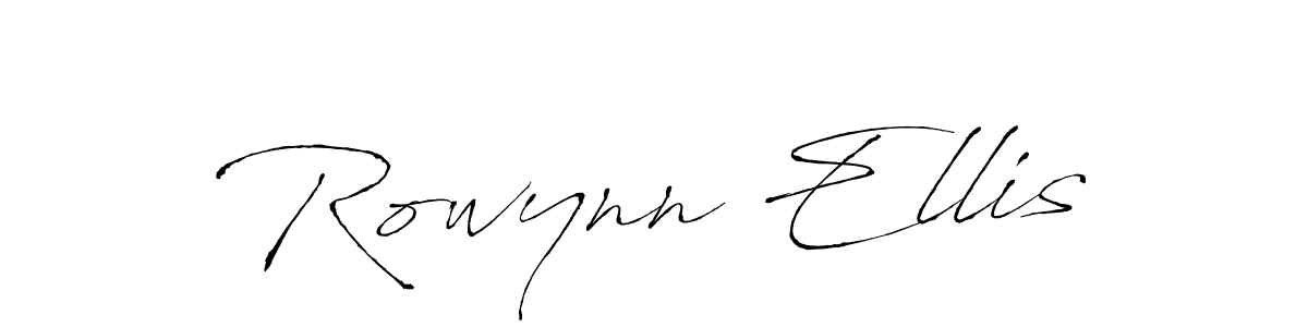 Make a beautiful signature design for name Rowynn Ellis. With this signature (Antro_Vectra) style, you can create a handwritten signature for free. Rowynn Ellis signature style 6 images and pictures png