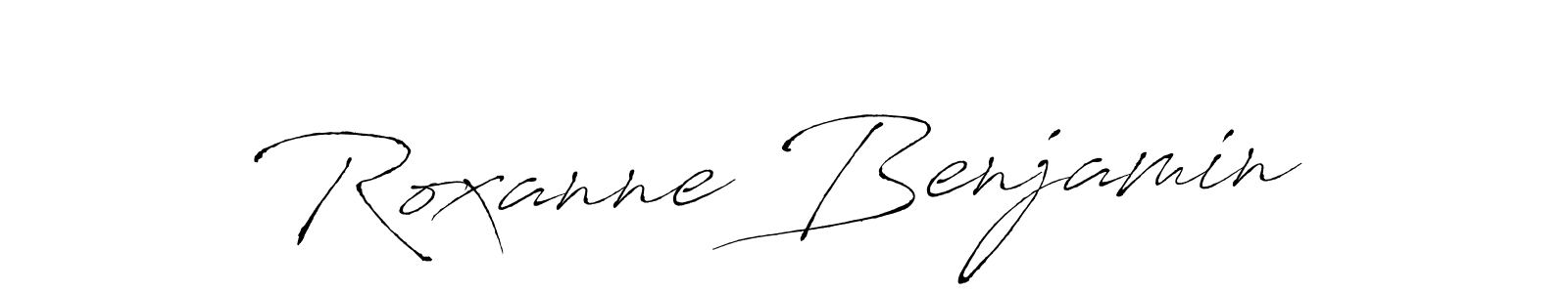 Also we have Roxanne Benjamin name is the best signature style. Create professional handwritten signature collection using Antro_Vectra autograph style. Roxanne Benjamin signature style 6 images and pictures png