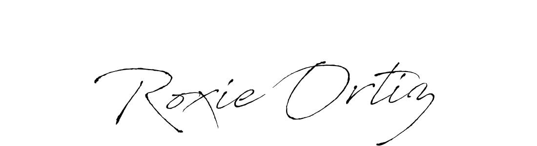 How to make Roxie Ortiz signature? Antro_Vectra is a professional autograph style. Create handwritten signature for Roxie Ortiz name. Roxie Ortiz signature style 6 images and pictures png