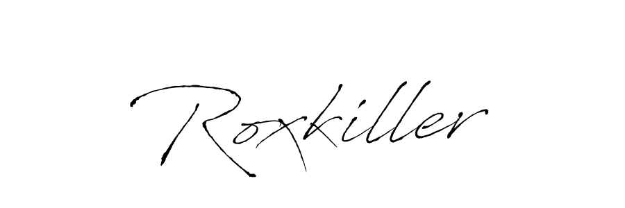 It looks lik you need a new signature style for name Roxkiller. Design unique handwritten (Antro_Vectra) signature with our free signature maker in just a few clicks. Roxkiller signature style 6 images and pictures png