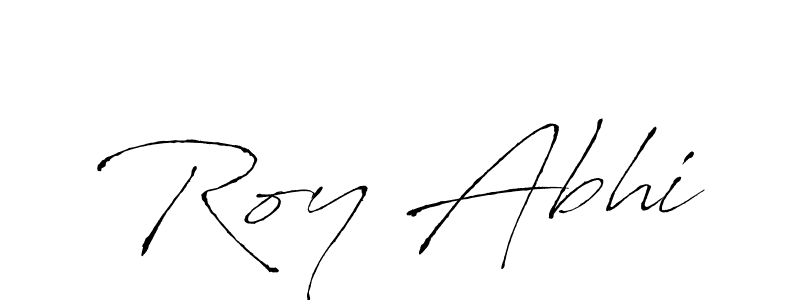 Antro_Vectra is a professional signature style that is perfect for those who want to add a touch of class to their signature. It is also a great choice for those who want to make their signature more unique. Get Roy Abhi name to fancy signature for free. Roy Abhi signature style 6 images and pictures png