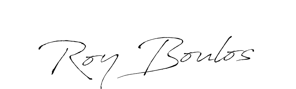 It looks lik you need a new signature style for name Roy Boulos. Design unique handwritten (Antro_Vectra) signature with our free signature maker in just a few clicks. Roy Boulos signature style 6 images and pictures png