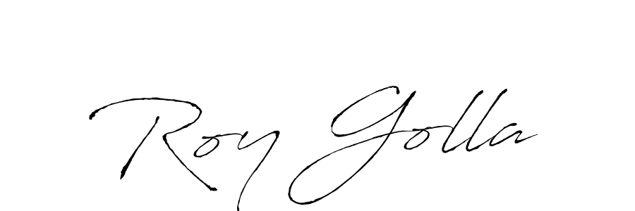 How to make Roy Golla name signature. Use Antro_Vectra style for creating short signs online. This is the latest handwritten sign. Roy Golla signature style 6 images and pictures png