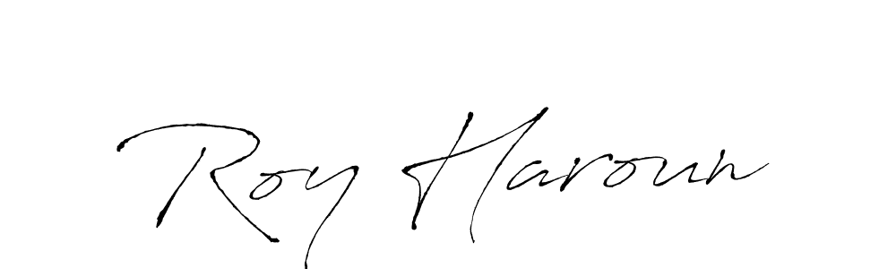 Design your own signature with our free online signature maker. With this signature software, you can create a handwritten (Antro_Vectra) signature for name Roy Haroun. Roy Haroun signature style 6 images and pictures png