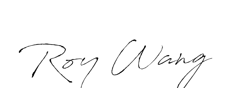 Use a signature maker to create a handwritten signature online. With this signature software, you can design (Antro_Vectra) your own signature for name Roy Wang. Roy Wang signature style 6 images and pictures png