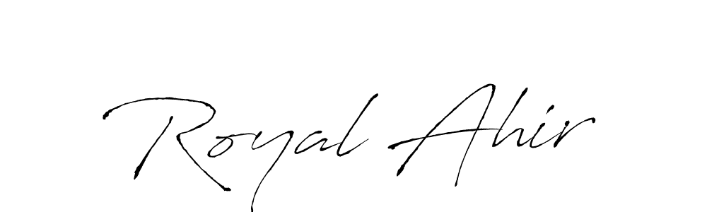 How to make Royal Ahir signature? Antro_Vectra is a professional autograph style. Create handwritten signature for Royal Ahir name. Royal Ahir signature style 6 images and pictures png