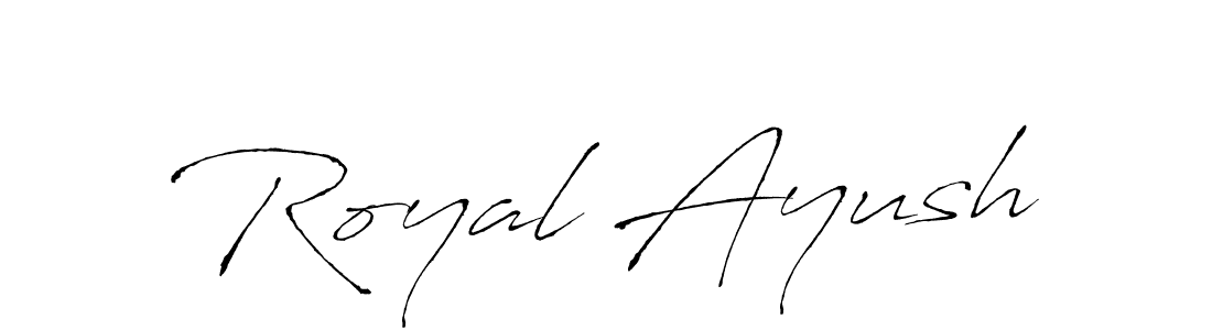 How to make Royal Ayush name signature. Use Antro_Vectra style for creating short signs online. This is the latest handwritten sign. Royal Ayush signature style 6 images and pictures png
