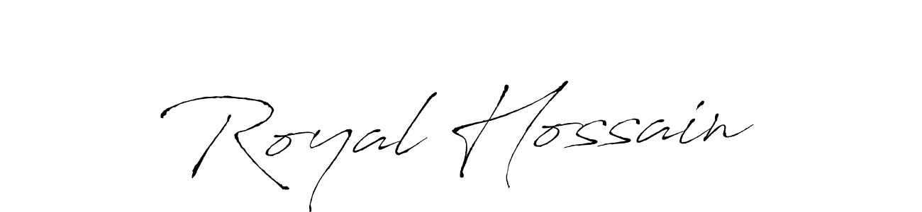 You should practise on your own different ways (Antro_Vectra) to write your name (Royal Hossain) in signature. don't let someone else do it for you. Royal Hossain signature style 6 images and pictures png