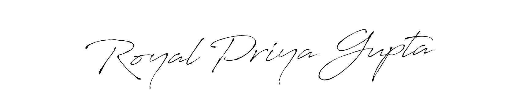 Similarly Antro_Vectra is the best handwritten signature design. Signature creator online .You can use it as an online autograph creator for name Royal Priya Gupta. Royal Priya Gupta signature style 6 images and pictures png