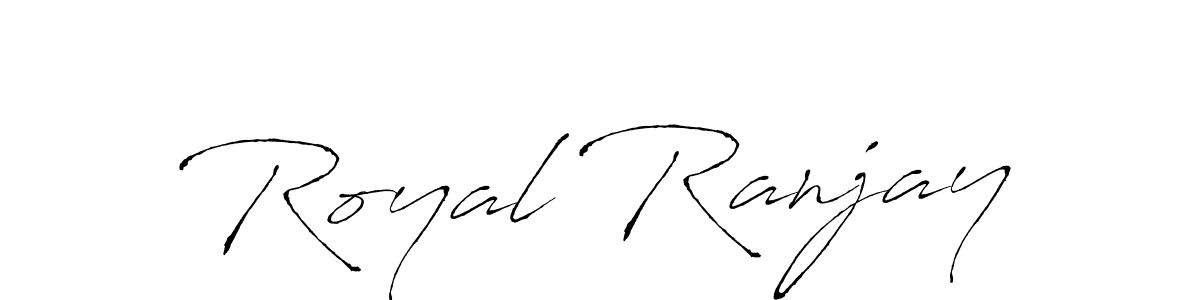 Royal Ranjay stylish signature style. Best Handwritten Sign (Antro_Vectra) for my name. Handwritten Signature Collection Ideas for my name Royal Ranjay. Royal Ranjay signature style 6 images and pictures png