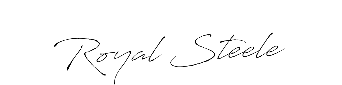 Royal Steele stylish signature style. Best Handwritten Sign (Antro_Vectra) for my name. Handwritten Signature Collection Ideas for my name Royal Steele. Royal Steele signature style 6 images and pictures png