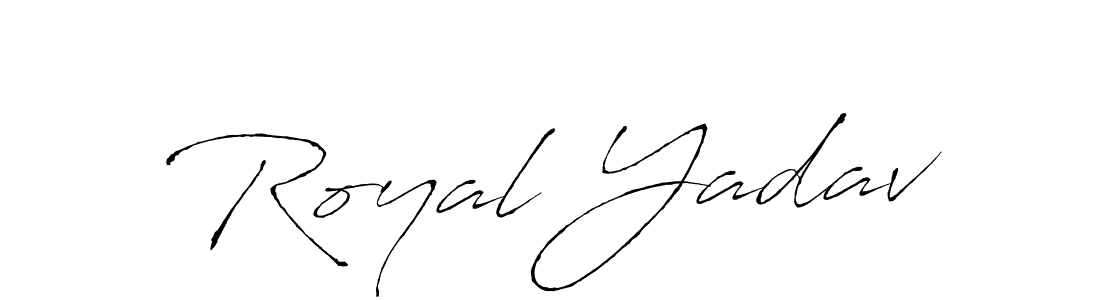 Once you've used our free online signature maker to create your best signature Antro_Vectra style, it's time to enjoy all of the benefits that Royal Yadav name signing documents. Royal Yadav signature style 6 images and pictures png