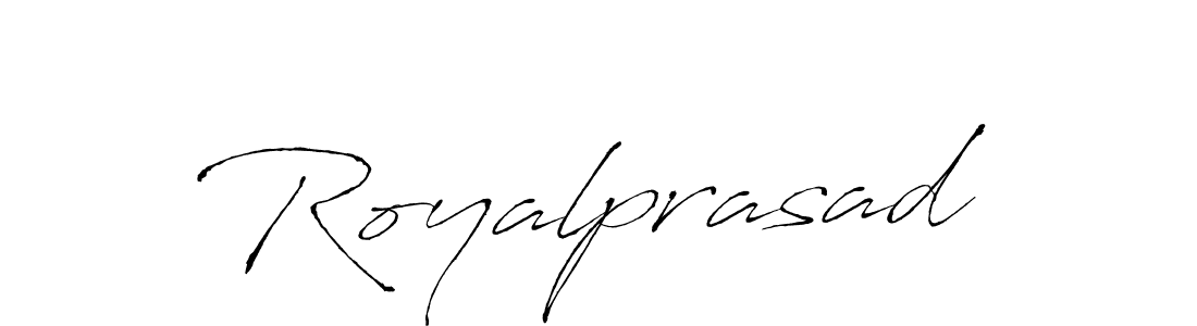 You should practise on your own different ways (Antro_Vectra) to write your name (Royalprasad) in signature. don't let someone else do it for you. Royalprasad signature style 6 images and pictures png