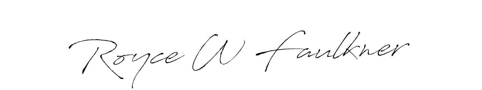 Also You can easily find your signature by using the search form. We will create Royce W Faulkner name handwritten signature images for you free of cost using Antro_Vectra sign style. Royce W Faulkner signature style 6 images and pictures png