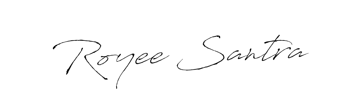 Design your own signature with our free online signature maker. With this signature software, you can create a handwritten (Antro_Vectra) signature for name Royee Santra. Royee Santra signature style 6 images and pictures png
