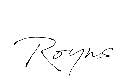 It looks lik you need a new signature style for name Royns. Design unique handwritten (Antro_Vectra) signature with our free signature maker in just a few clicks. Royns signature style 6 images and pictures png