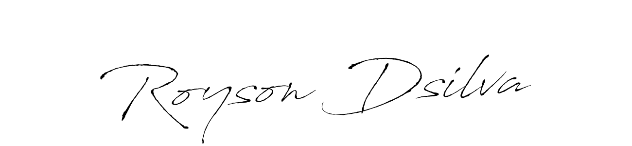 You can use this online signature creator to create a handwritten signature for the name Royson Dsilva. This is the best online autograph maker. Royson Dsilva signature style 6 images and pictures png