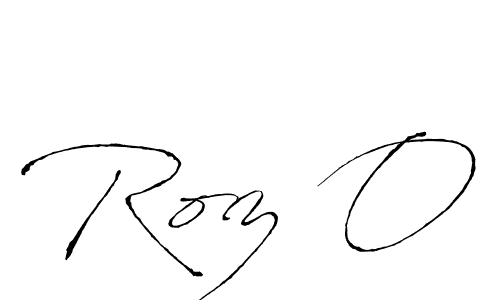 This is the best signature style for the Roz O name. Also you like these signature font (Antro_Vectra). Mix name signature. Roz O signature style 6 images and pictures png
