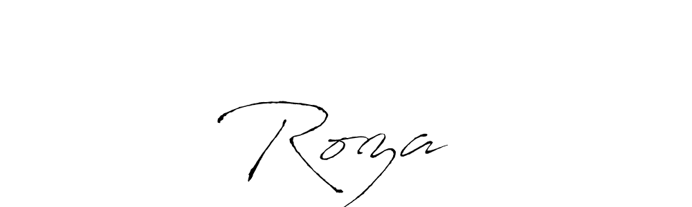 Design your own signature with our free online signature maker. With this signature software, you can create a handwritten (Antro_Vectra) signature for name Roza❤️. Roza❤️ signature style 6 images and pictures png