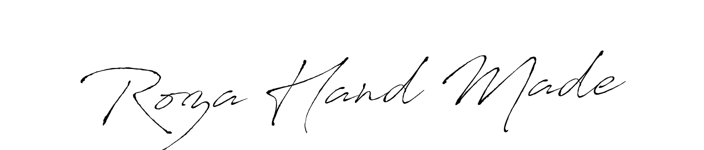 Use a signature maker to create a handwritten signature online. With this signature software, you can design (Antro_Vectra) your own signature for name Roza Hand Made. Roza Hand Made signature style 6 images and pictures png