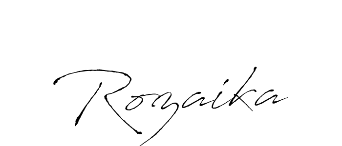 You should practise on your own different ways (Antro_Vectra) to write your name (Rozaika) in signature. don't let someone else do it for you. Rozaika signature style 6 images and pictures png