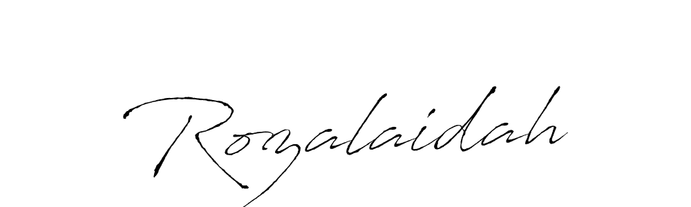 How to Draw Rozalaidah signature style? Antro_Vectra is a latest design signature styles for name Rozalaidah. Rozalaidah signature style 6 images and pictures png