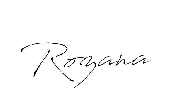 Rozana stylish signature style. Best Handwritten Sign (Antro_Vectra) for my name. Handwritten Signature Collection Ideas for my name Rozana. Rozana signature style 6 images and pictures png