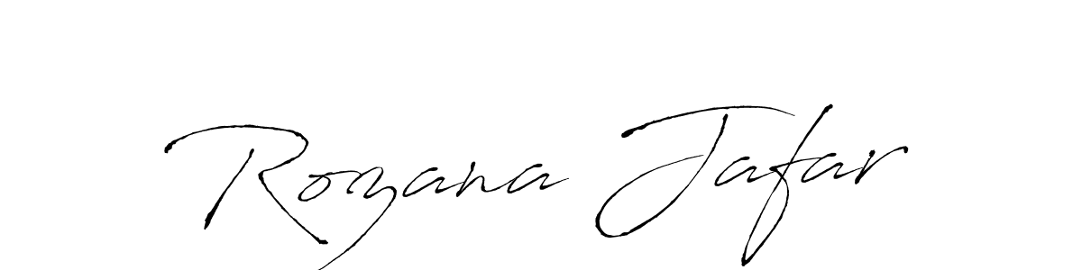 The best way (Antro_Vectra) to make a short signature is to pick only two or three words in your name. The name Rozana Jafar include a total of six letters. For converting this name. Rozana Jafar signature style 6 images and pictures png