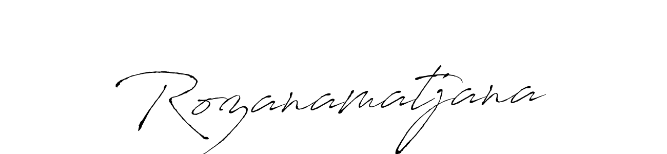 Antro_Vectra is a professional signature style that is perfect for those who want to add a touch of class to their signature. It is also a great choice for those who want to make their signature more unique. Get Rozanamatjana name to fancy signature for free. Rozanamatjana signature style 6 images and pictures png