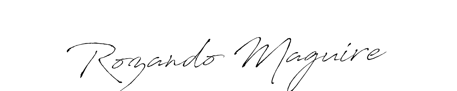 How to make Rozando Maguire signature? Antro_Vectra is a professional autograph style. Create handwritten signature for Rozando Maguire name. Rozando Maguire signature style 6 images and pictures png