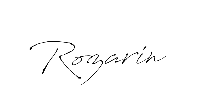 Design your own signature with our free online signature maker. With this signature software, you can create a handwritten (Antro_Vectra) signature for name Rozarin. Rozarin signature style 6 images and pictures png