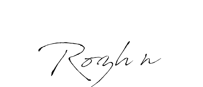 Design your own signature with our free online signature maker. With this signature software, you can create a handwritten (Antro_Vectra) signature for name Rozhİn. Rozhİn signature style 6 images and pictures png