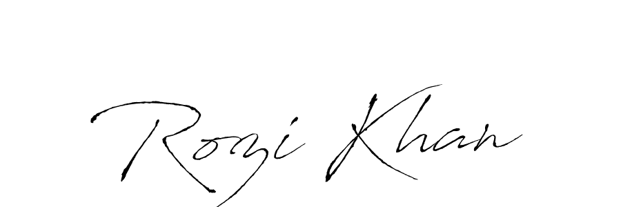 Make a beautiful signature design for name Rozi Khan. Use this online signature maker to create a handwritten signature for free. Rozi Khan signature style 6 images and pictures png